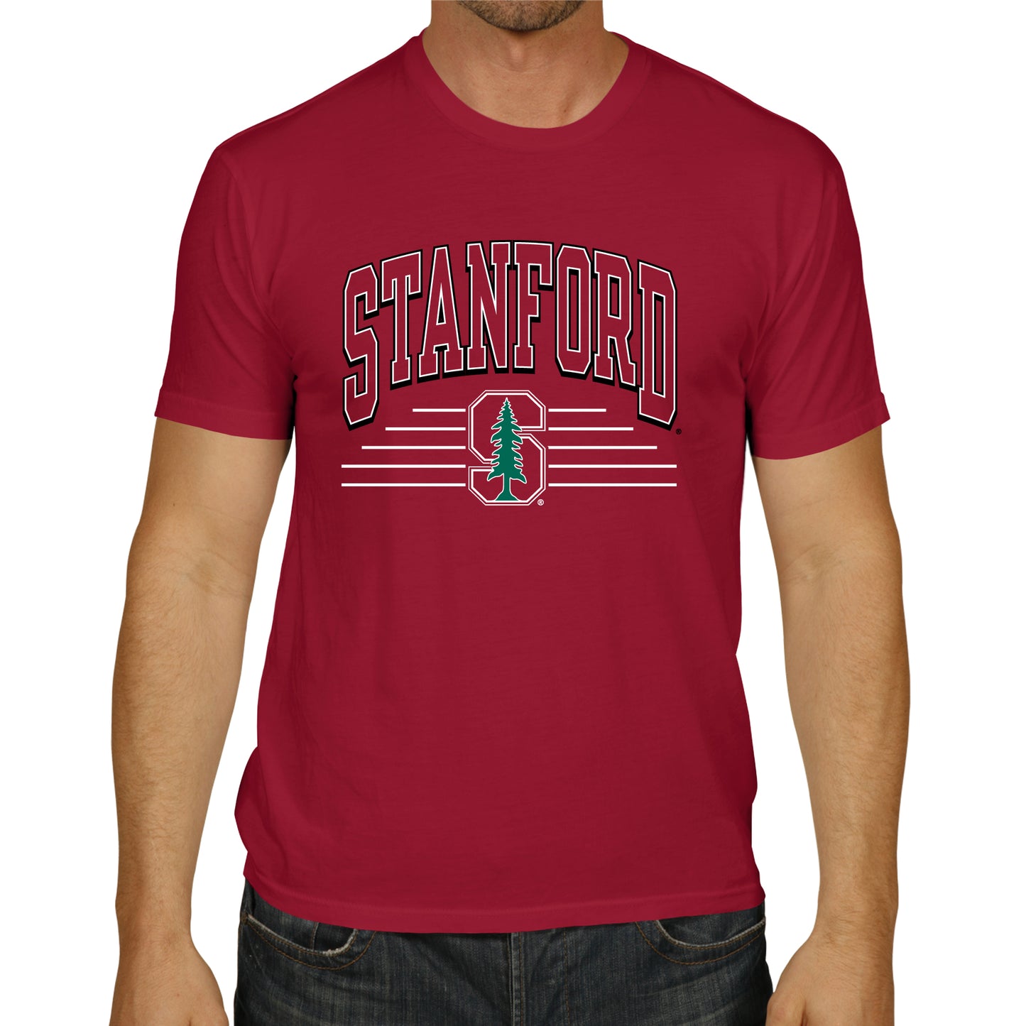 Stanford Cardinal NCAA Adult Unisex Overtime Classics T-Shirt - Cardinal