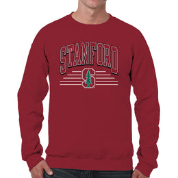 Stanford Cardinal NCAA Adult Unisex Overtime Classics Crewneck Fleece Sweatshirt - Cardinal