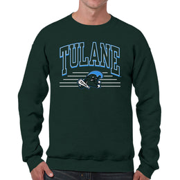 Tulane Green Wave NCAA Adult Unisex Overtime Classics Crewneck Fleece Sweatshirt - Forest Green