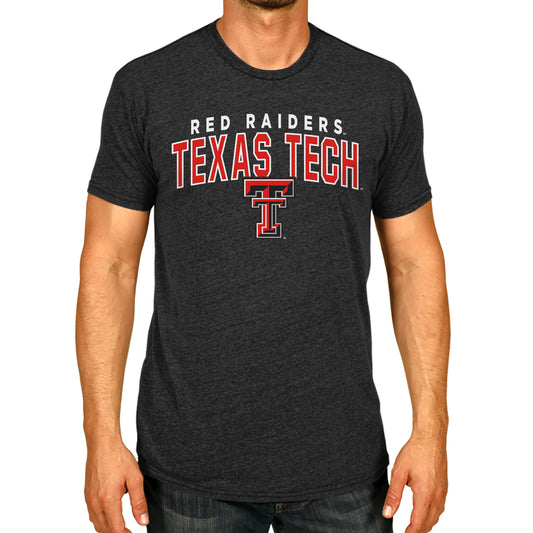 Texas Tech Red Raiders  T-Shirt Heathered for Men and Women - Black Heather