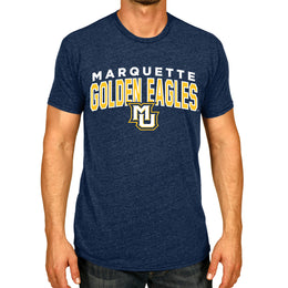 Marquette Golden Eagles NCAA Adult Unisex Starting Fresh T-Shirt - Navy Heather
