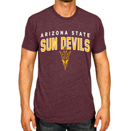 Arizona State Sun Devils NCAA Adult Unisex Starting Fresh T-Shirt - Maroon Heather