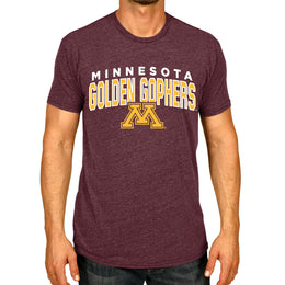 Minnesota Golden Gophers NCAA Adult Unisex Starting Fresh T-Shirt - Maroon Heather