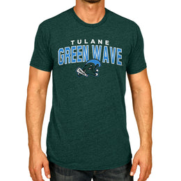 Tulane Green Wave NCAA Adult Unisex Starting Fresh T-Shirt - Forest Green Heather