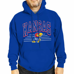 Kansas Jayhawks NCAA Adult Unisex Overtime Classics Hooded Fleece Sweatshirt - Royal