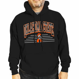 Oklahoma State Cowboys NCAA Adult Unisex Overtime Classics Hooded Fleece Sweatshirt - Black
