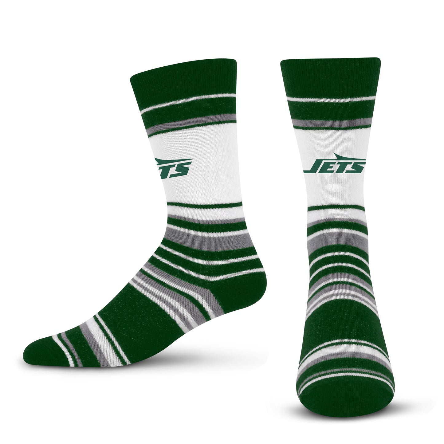 New York Jets NFL Argyle  Dress Socks - Forest Green