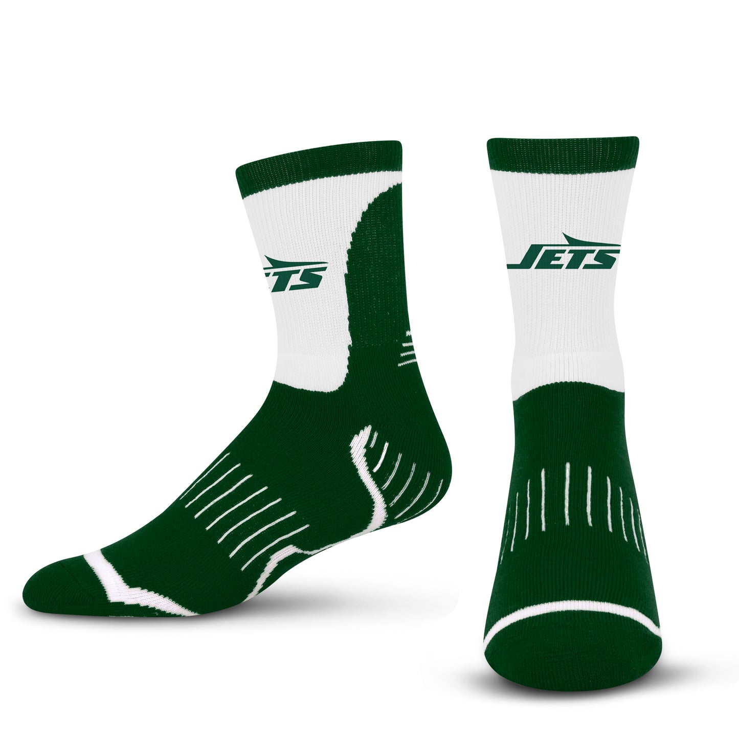 New York Jets NFL Adult Surge Crew Length Socks Men and Women - Team Color