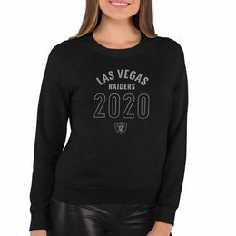Las Vegas Raiders NFL Womens Big Date French Terry Slouchy Top - Black
