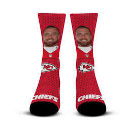 Kansas City Chiefs NFL Youth Roster Player Crew Socks - Red