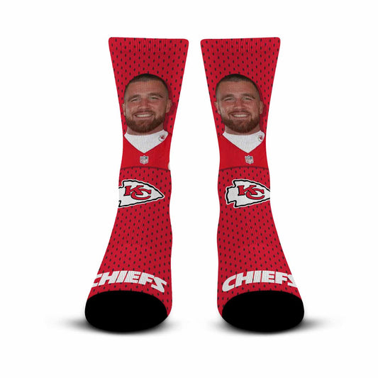 Kansas City Chiefs NFL Youth Roster Player Crew Socks - Red