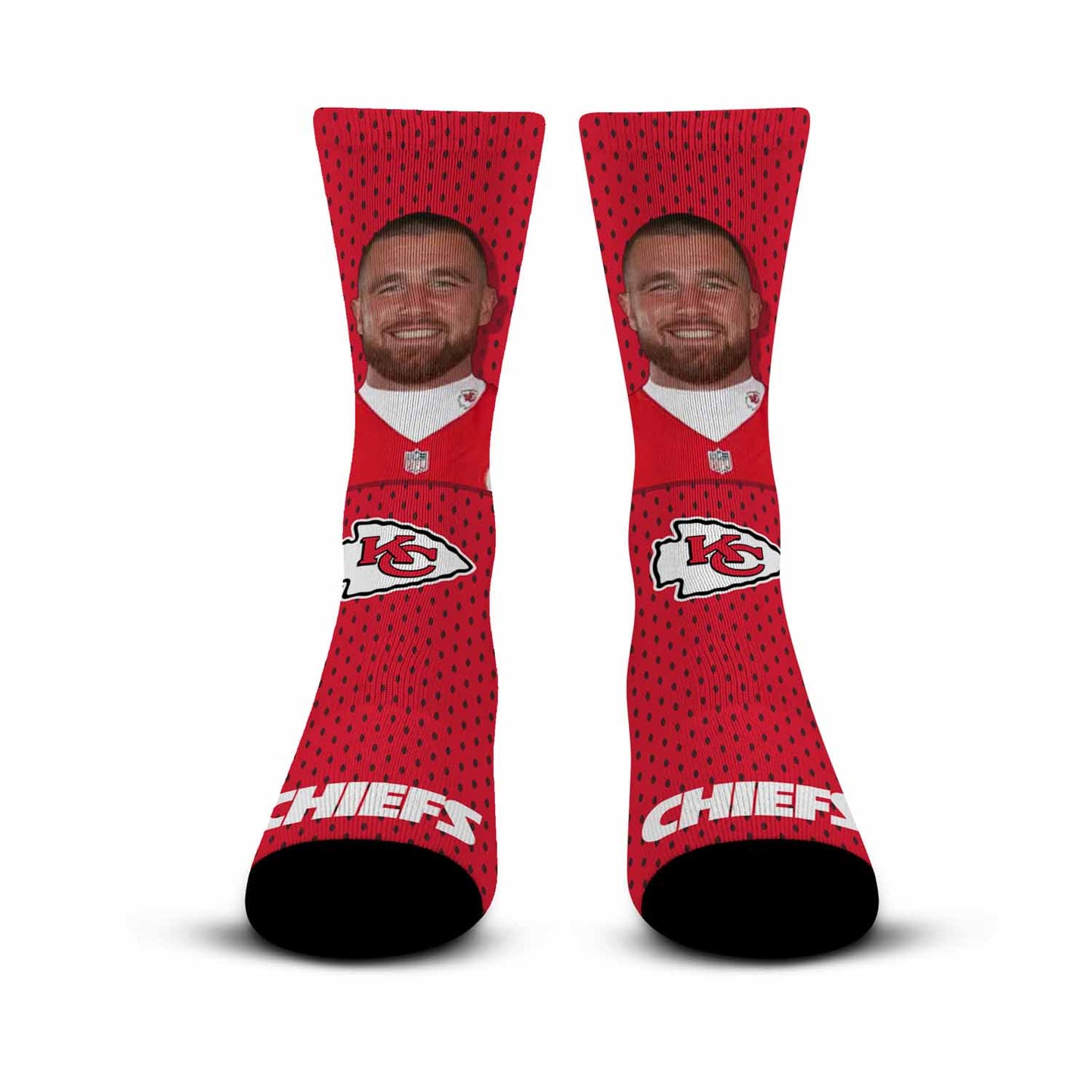 Kansas City Chiefs NFL Youth Roster Player Crew Socks - Red #15