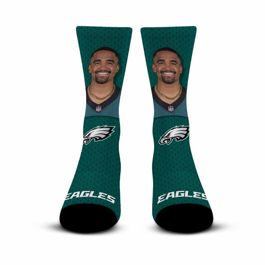 Philadelphia Eagles NFL Youth Roster Player Crew Socks - Green #26