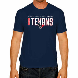 Houston Texans NFL Adult Modern Endzone Tag-Less T-Shirt - Navy