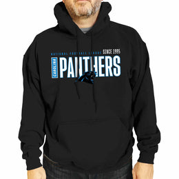 Carolina Panthers NFL Adult Unisex Modern Endzone Soft Fleece Hooded Sweatshirt - Black