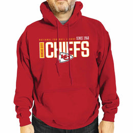Kansas City Chiefs NFL Adult Unisex Modern Endzone Soft Fleece Hooded Sweatshirt - Red