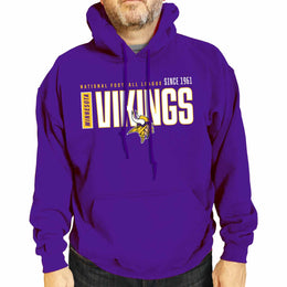 Minnesota Vikings NFL Adult Unisex Modern Endzone Soft Fleece Hooded Sweatshirt - Purple