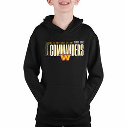 Washington Commanders NFL Youth Modern Endzone Football Fleece Hooded Sweatshirt - Black