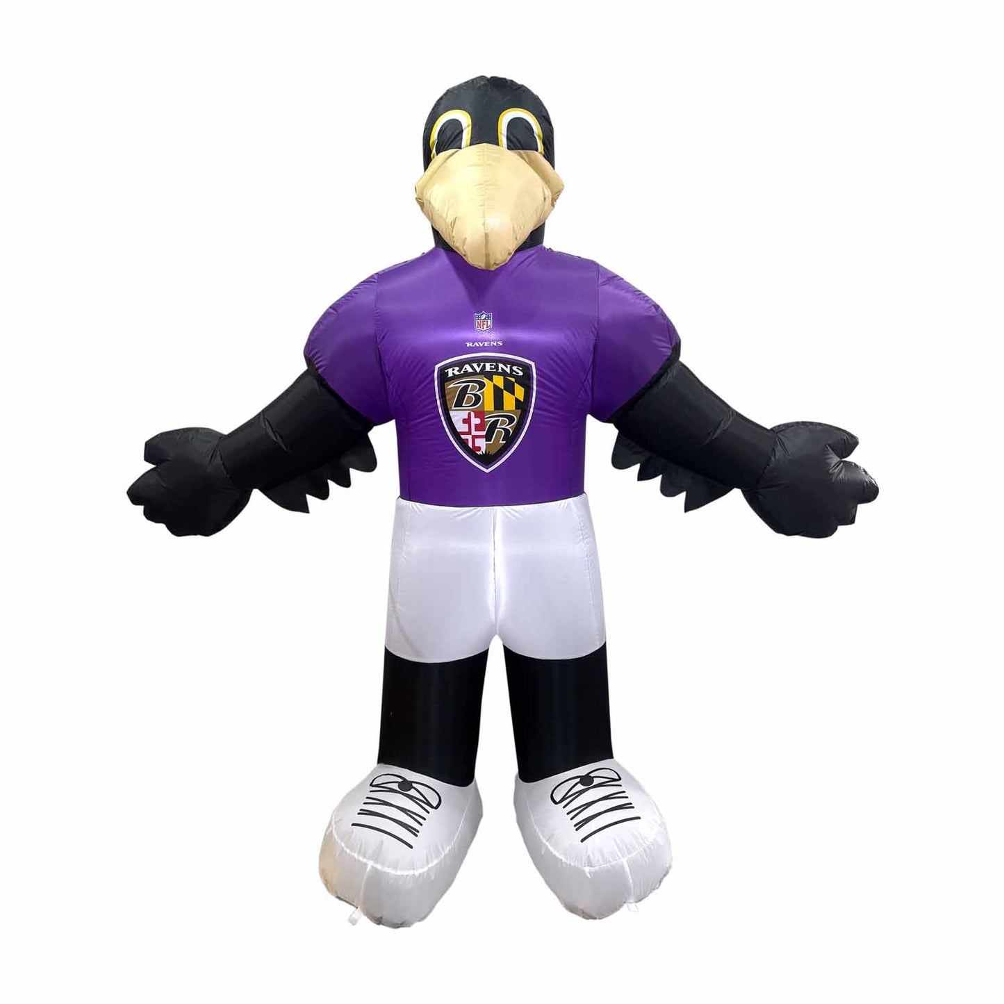 Baltimore Ravens NFL Team Mascot 7FT Yard Inflatable With LED Lights - Purple