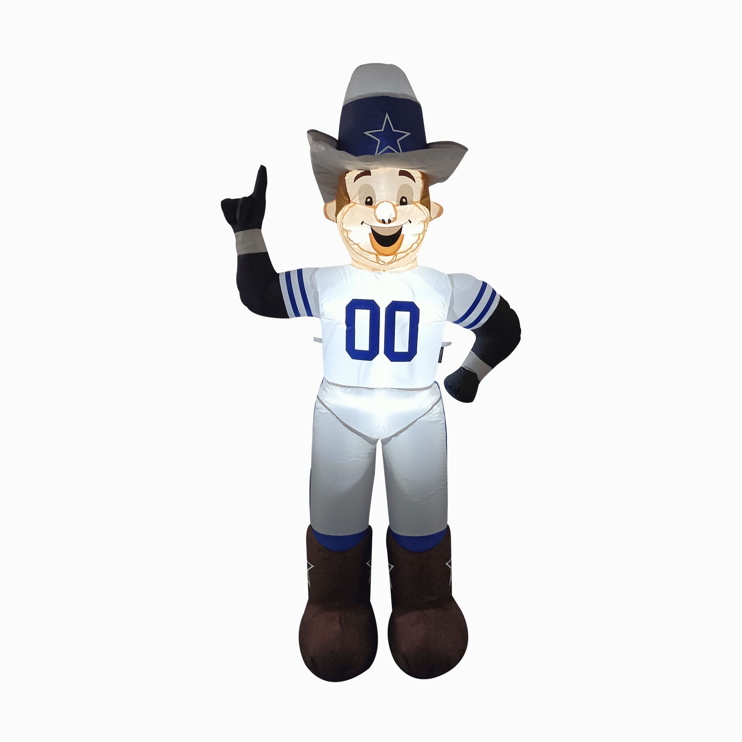 Dallas Cowboys NFL Team Mascot 7FT Yard Inflatable With LED Lights - White