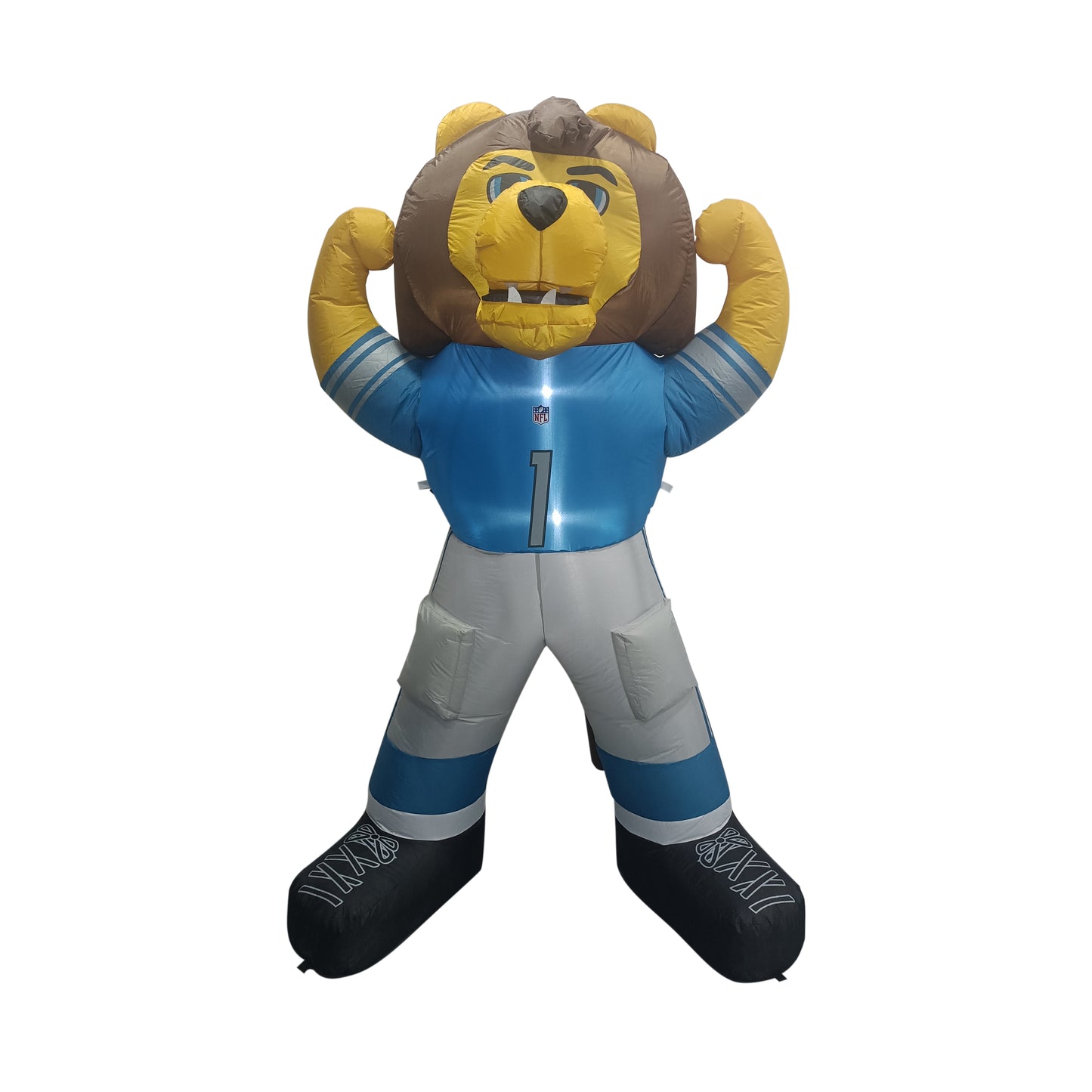 Detroit Lions NFL Team Mascot 7FT Yard Inflatable With LED Lights - Blue