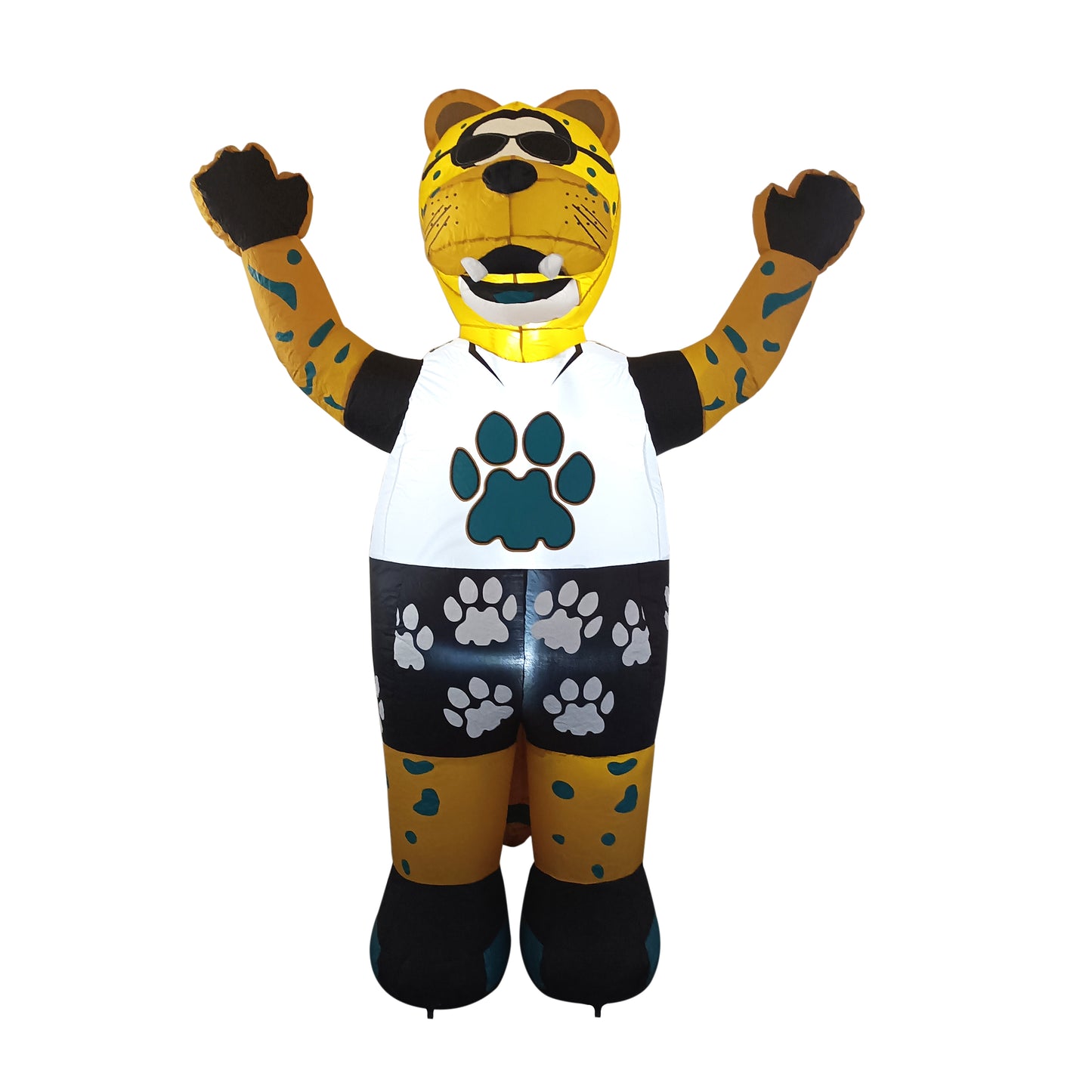 Jacksonville Jaguars NFL Team Mascot 7FT Yard Inflatable With LED Lights - White