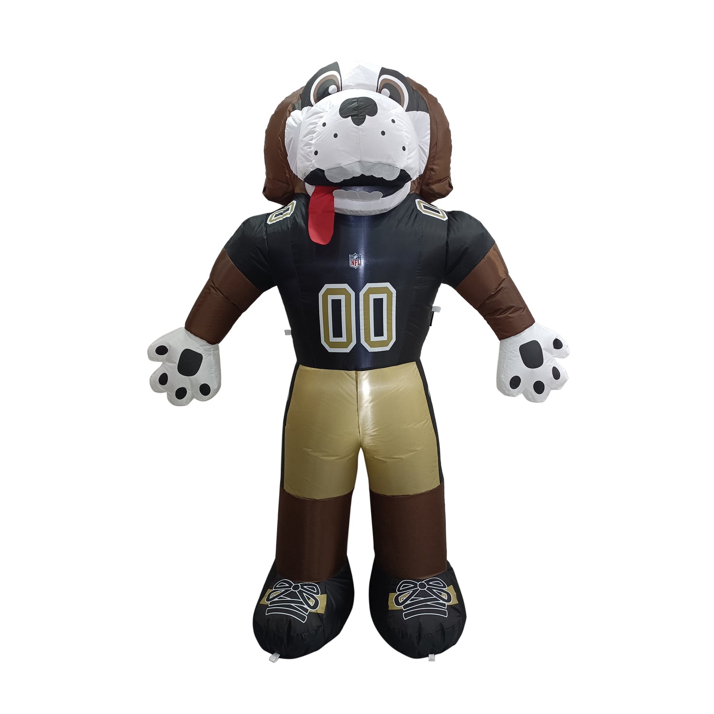 New Orleans Saints NFL Team Mascot 7FT Yard Inflatable With LED Lights - Black