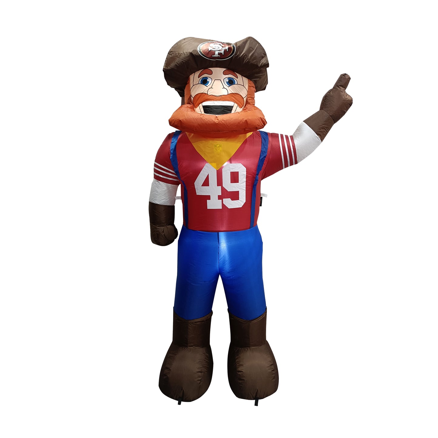 San Francisco 49ers NFL Team Mascot 7FT Yard Inflatable With LED Lights - Cardinal
