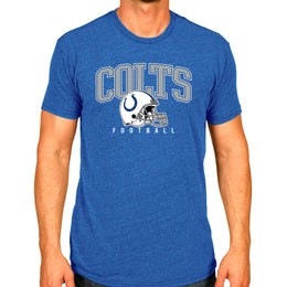 Indianapolis Colts NFL Adult All Star Heather Tag-Less T-Shirt - Blue Heather