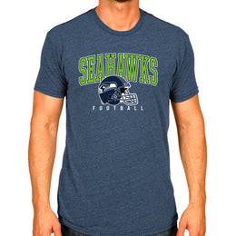 Seattle Seahawks NFL Adult All Star Heather Tag-Less T-Shirt - Navy Heather