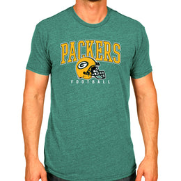 Green Bay Packers NFL Adult All Star Heather Tag-Less T-Shirt - Green Heather