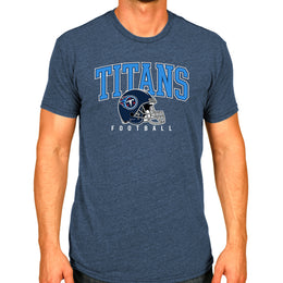 Tennessee Titans NFL Adult All Star Heather Tag-Less T-Shirt - Navy Heather