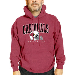 Arizona Cardinals NFL Adult Unisex All Star Soft Fleece Hooded Sweatshirt - Red Heather