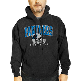 Carolina Panthers NFL Adult Unisex All Star Soft Fleece Hooded Sweatshirt - Black Heather