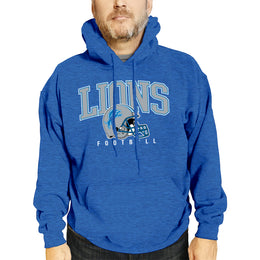 Detroit Lions NFL Adult Unisex All Star Soft Fleece Hooded Sweatshirt - Blue Heather