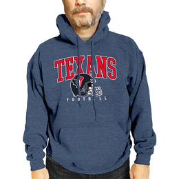 Houston Texans NFL Adult Unisex All Star Soft Fleece Hooded Sweatshirt - Navy Heather