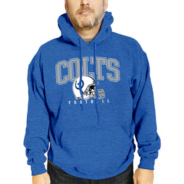 Indianapolis Colts NFL Adult Unisex All Star Soft Fleece Hooded Sweatshirt - Blue Heather