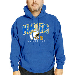 Los Angeles Chargers NFL Adult Unisex All Star Soft Fleece Hooded Sweatshirt - Blue Heather