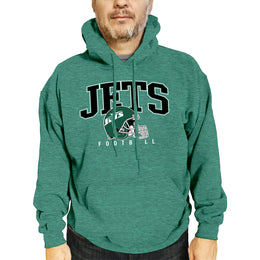 New York Jets NFL Adult Unisex All Star Soft Fleece Hooded Sweatshirt - Green Heather