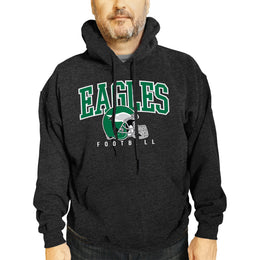 Philadelphia Eagles NFL Adult Unisex All Star Soft Fleece Hooded Sweatshirt - Black Heather