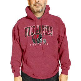 Tampa Bay Buccaneers NFL Adult Unisex All Star Soft Fleece Hooded Sweatshirt - Red Heather