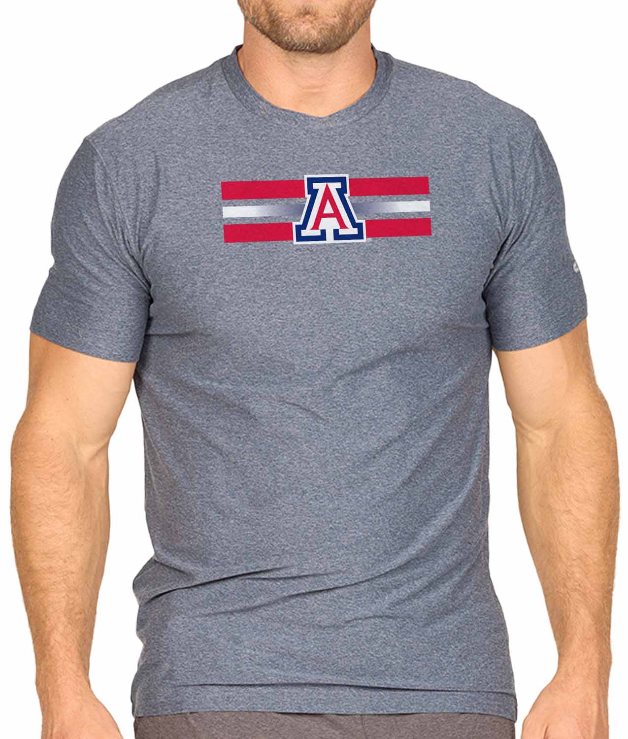 Arizona Wildcats Unisex NCAA Scholarship Cloud Jersey Athletic Short Sleeve Performance Tee - Navy Heather