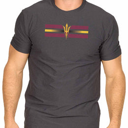 Arizona State Sun Devils Unisex NCAA Scholarship Cloud Jersey Athletic Short Sleeve Performance Tee - Black Heather