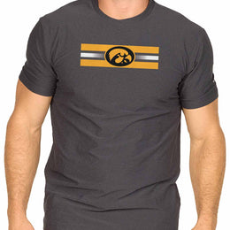 Iowa Hawkeyes Unisex NCAA Scholarship Cloud Jersey Athletic Short Sleeve Performance Tee - Black Heather