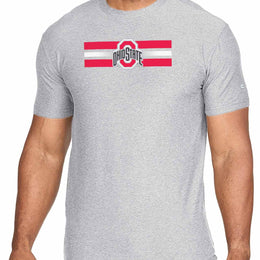Ohio State Buckeyes Unisex NCAA Scholarship Cloud Jersey Athletic Short Sleeve Performance Tee - Gray Heather
