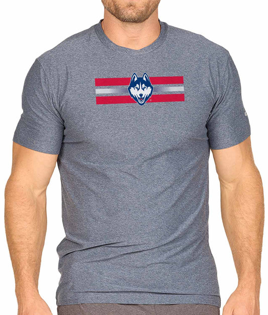 UCONN Huskies Unisex NCAA Scholarship Cloud Jersey Athletic Short Sleeve Performance Tee - Navy Heather