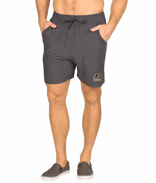 Purdue Boilermakers NCAA Men’s University Athletic Performance Shorts - Black Heather