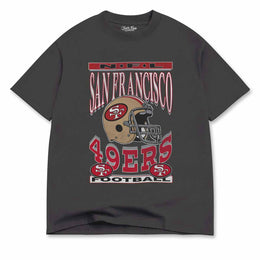 San Francisco 49ers Franchise Oversized Men's NFL Cotton Tee - Black