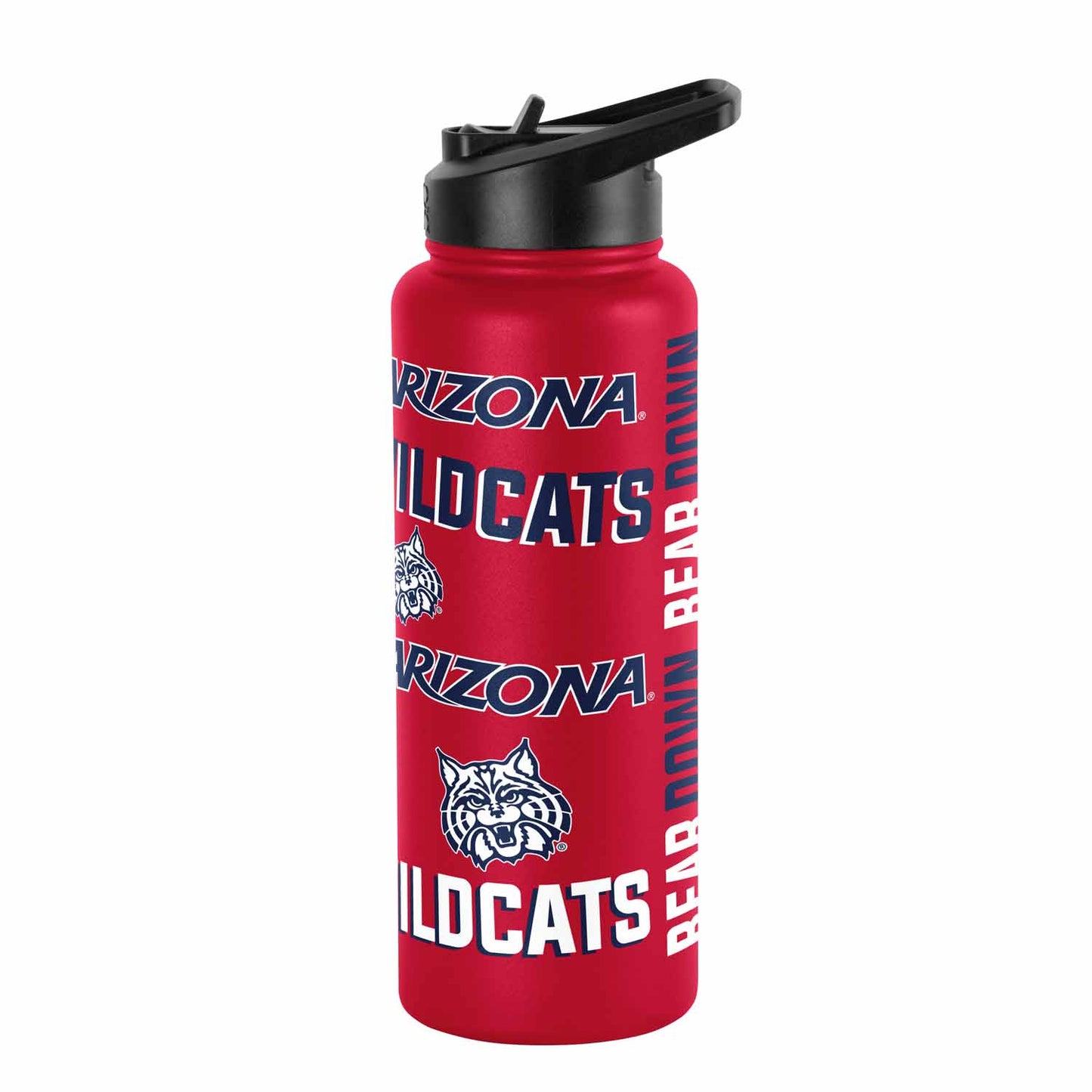 Arizona Wildcats NCAA 34oz Quencher Stainless Steel Insulated Water Bottle - Red