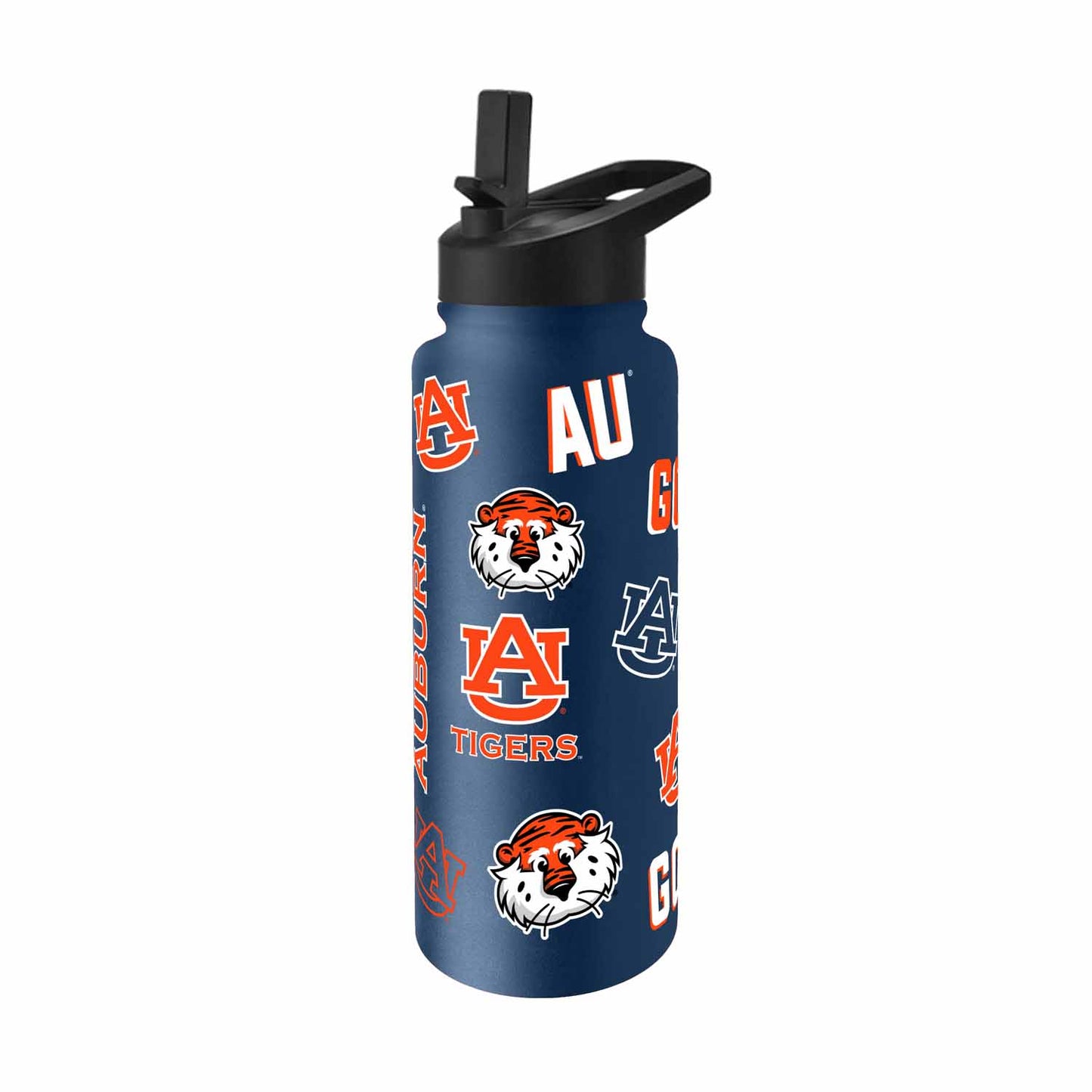 Auburn Tigers NCAA 34oz Quencher Stainless Steel Insulated Water Bottle - Navy